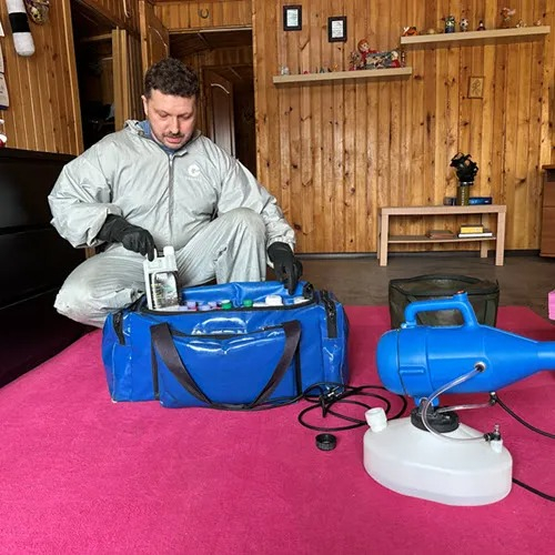 ФОТО Дератизация в районе станции метро Преображенская площадь