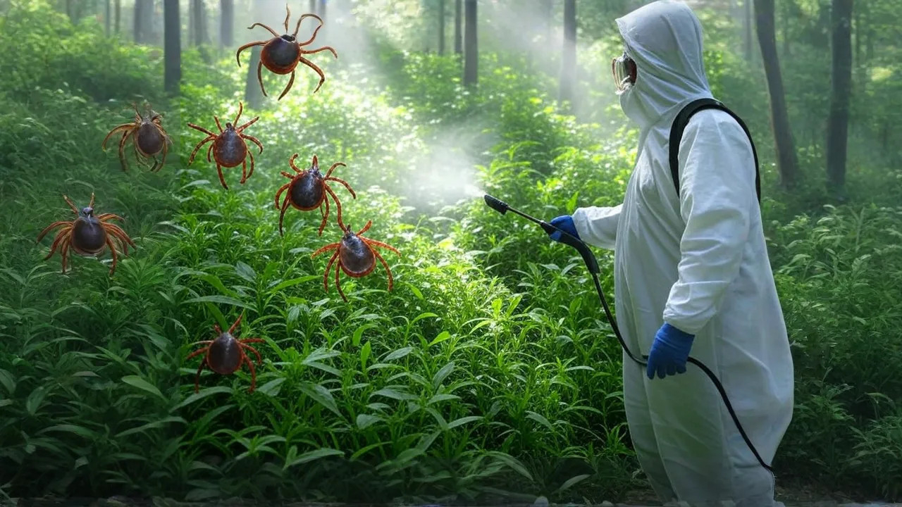 фото: Обработка от клещей в районе станции метро Преображенская площадь и области